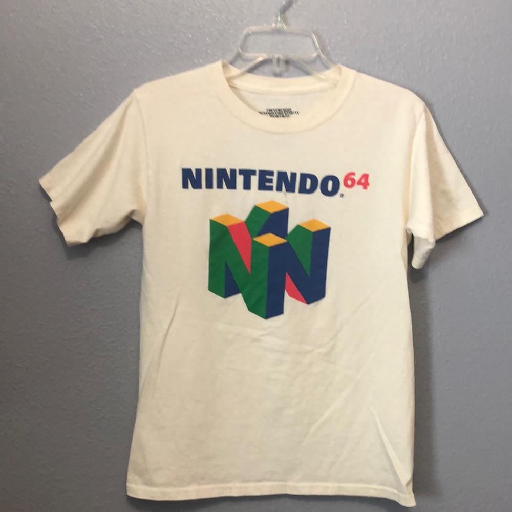 Vintage Nintendo 64 graphic t shirt Men's Small S gamer 100% cotton colorful